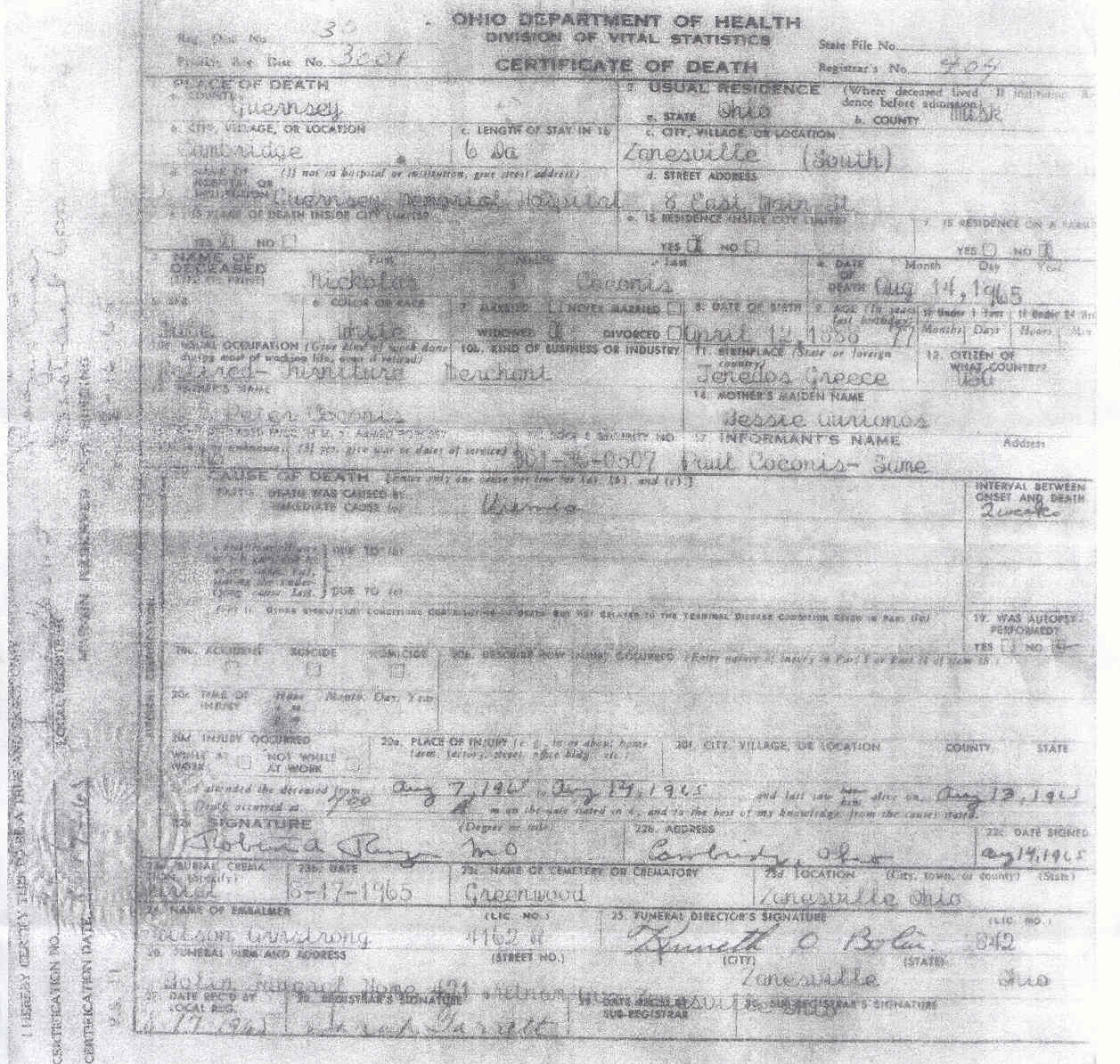 Nick Kokonis' death cert.jpg