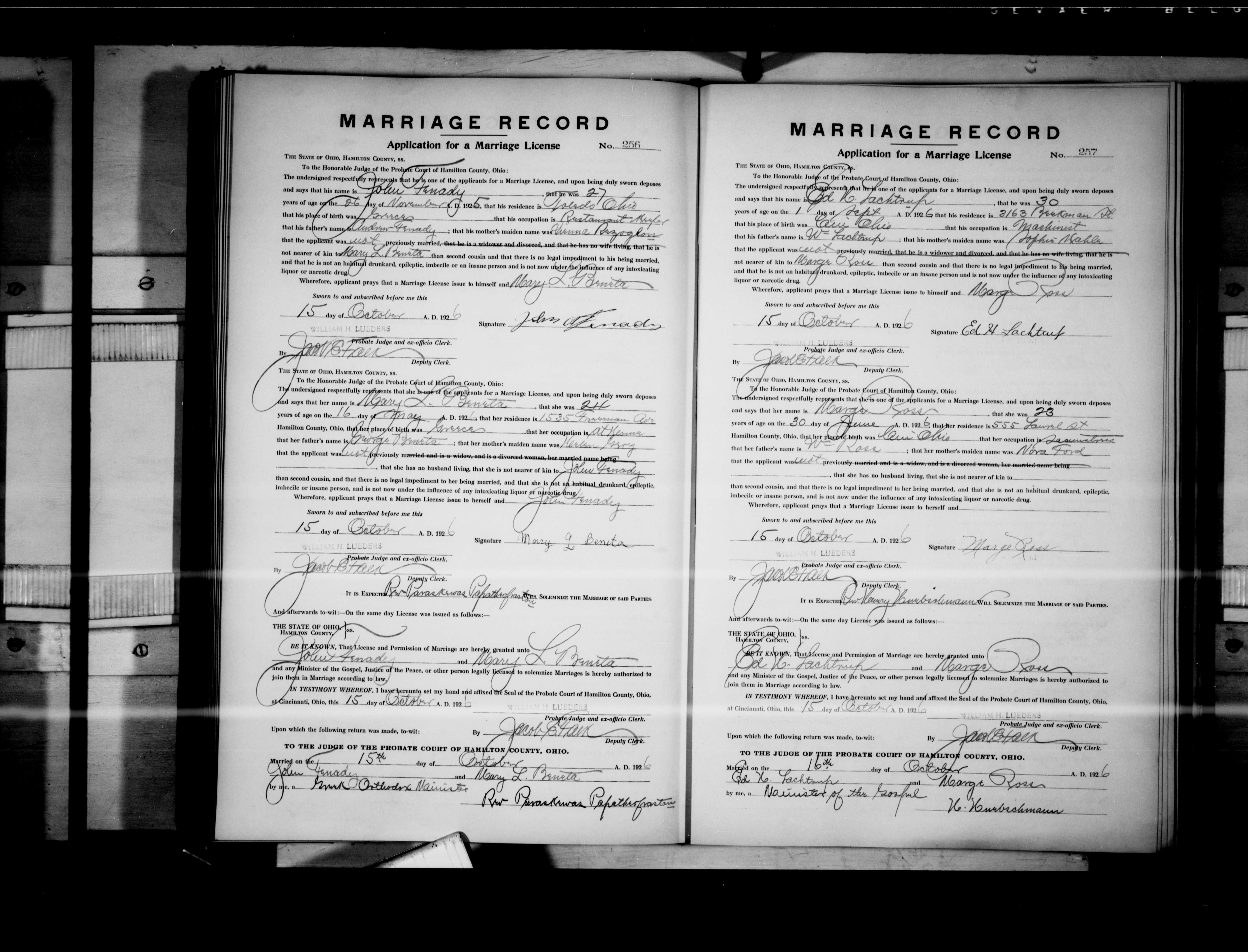John A. Fenady & Marika Beneta marriage license.jpg