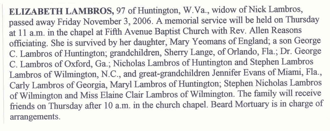 Elizabeth Lambros w-o Nicholas L. (Svingos) Lambros d. Nov. 3, 2006.jpg