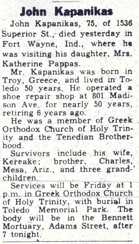 John Kapanikas h-o Kereake Niklis d. 10-6-1959.jpg
