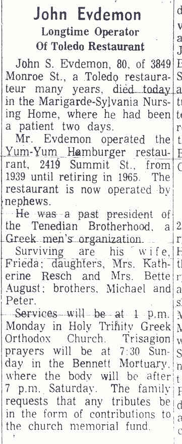 John S. Evdemon s-o Stelios & Paraskevi Chrsitodulon Evdemon h-o Paraskevi Dallas d.3-12-1976.jpg