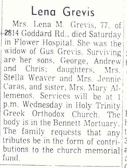 Lena Morris Grevis d-o Costas & Thespina Xiriches Morris w-o Gus Grevis d.6-2-1973.jpg