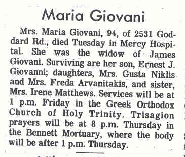 Maria Kalage Giovanni w-o Dimitrios Giovanni d.3-31-1981.jpg