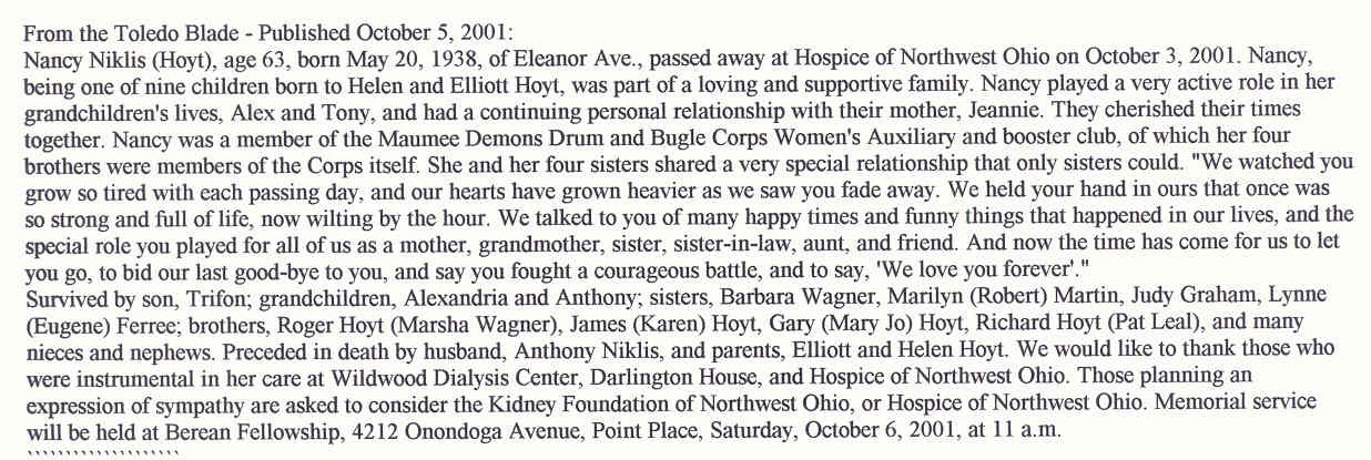 Nancy Hoyt Niklis, w-o Anthony Niklis d.10-3-2001.jpg