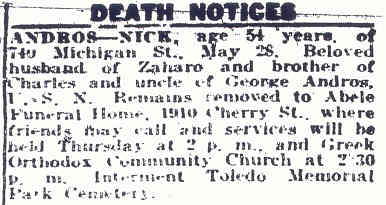 Nicholas Andros s-o Leonidas Andros 1st h-o Zaharo Pavlis d.5-28-1945.jpg