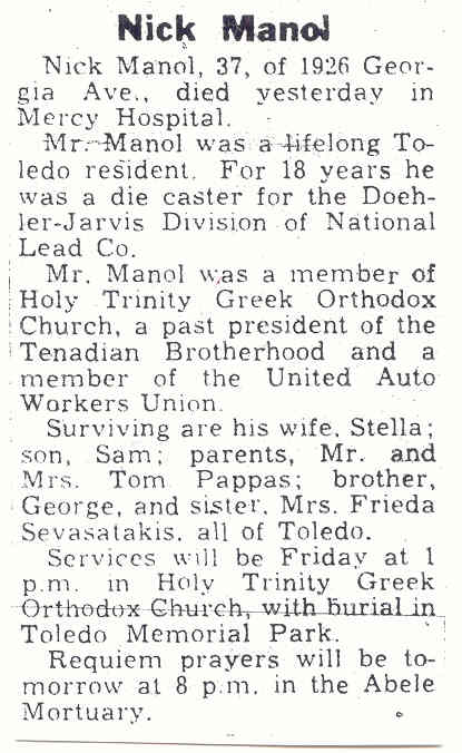 Nick Manol s-o Savas & Efthemia Arvanitis Manol h-o Stella Busilowski d.10-13-1959.jpg