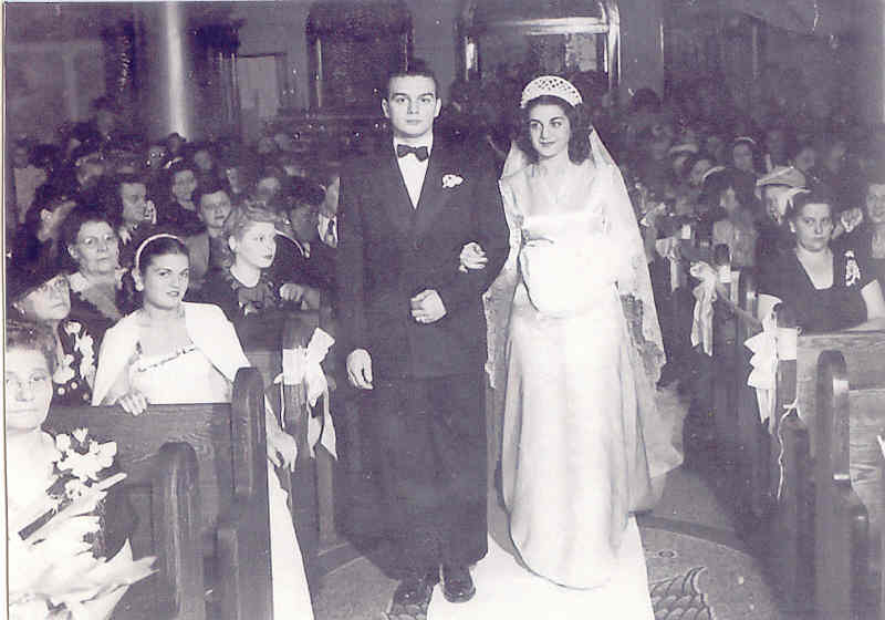 Bill Matthews escorting sister Dorothy at her wedding.jpg
