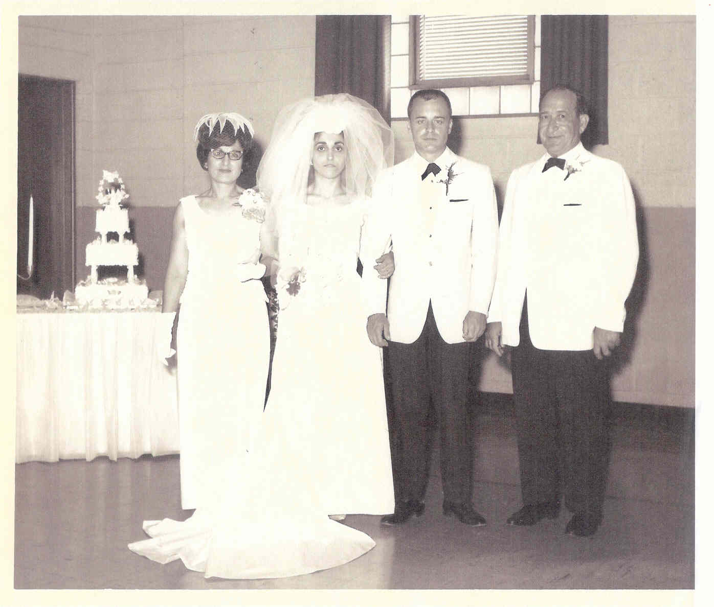 Despina 'Bessie' Hatzinikolis & Dennis Gunter Wedding , with Bessie Kaloger & husband Emanual Papuchike.jpg