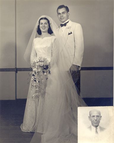 GOLDIE HLIAROUDIS SKULUS & HER 1st HUSBAND LOU SKULUS - IN CORNER IS GOLDIE'S FATHER PETE HLIAROUDIS.jpg