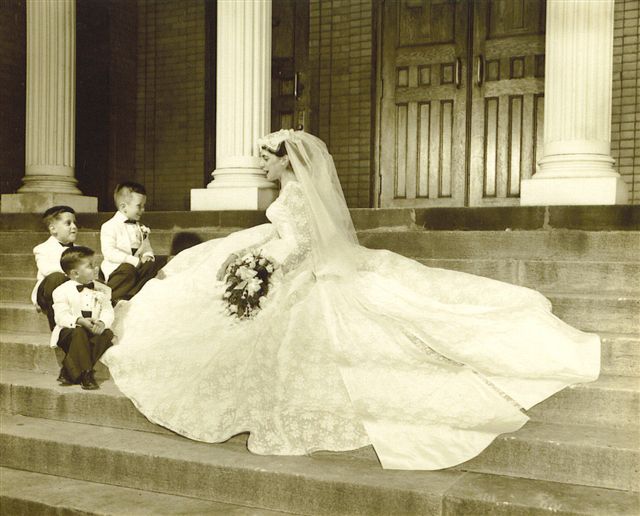 Katherine Fenady's Wedding GEORGE DEMOS- BOTTOM STEP, STEPHEN DEMOS IN MIDDLE & MICHAEL MATTHEWS ON TOP .jpg